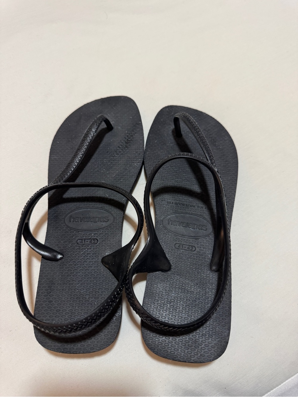 Havaianas Women's Black Slim-Strap Sandals